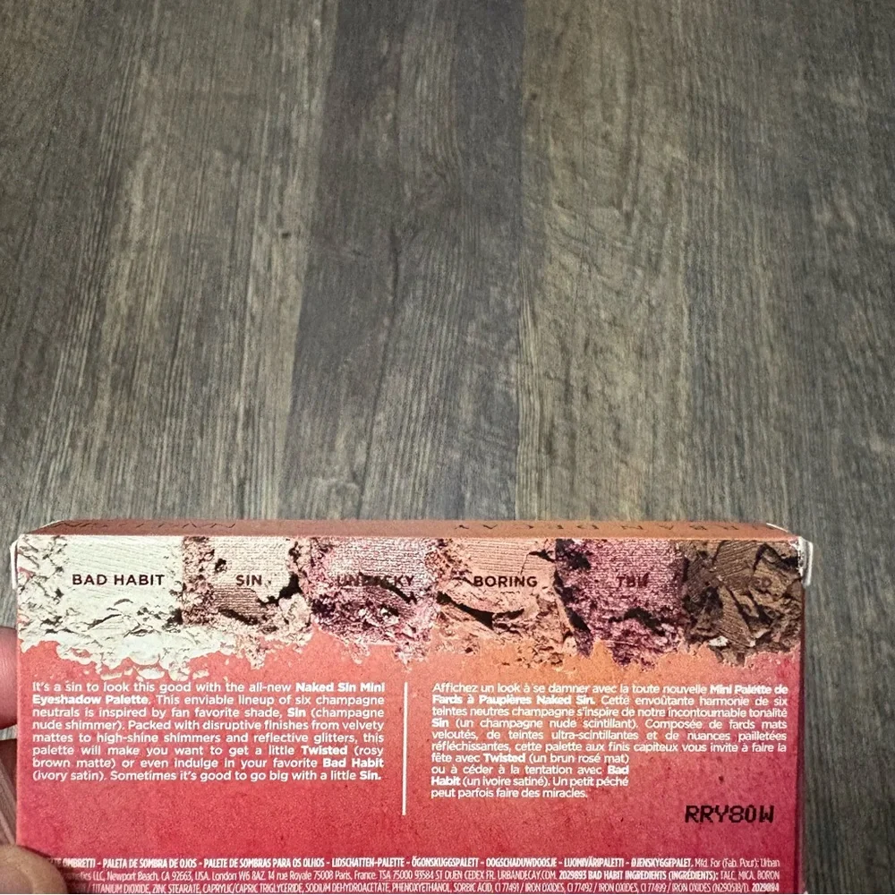 Urban decay Naked “SIN” mini eyeshadow palette NEW - Picture 4 of 5